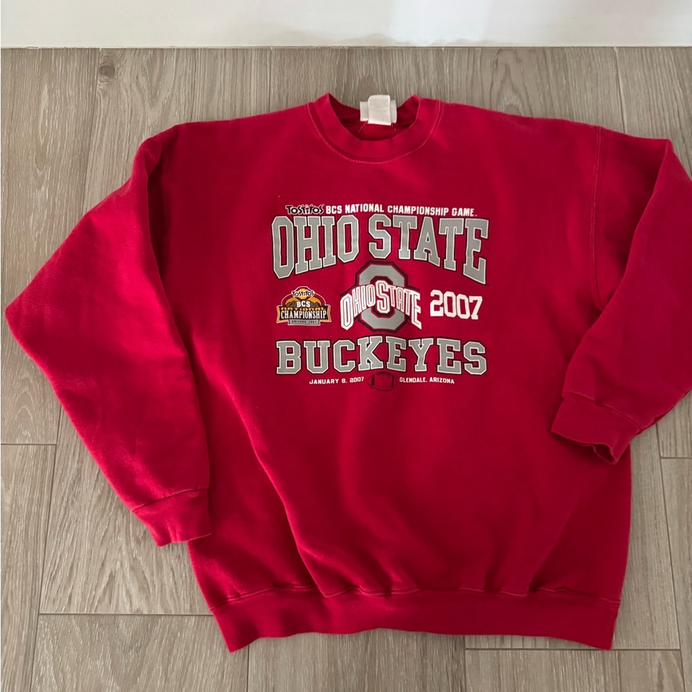 Ohio State Buckeyes Vintage Red Sweatshirt